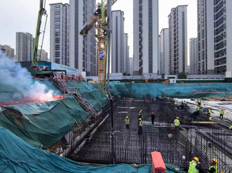 热烈祝贺国悦城誉府叁号院首方混凝土顺利浇筑